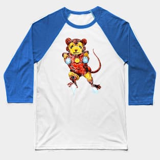 IRON MOUSE distressed Baseball T-Shirt